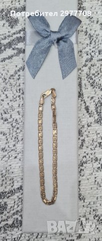 Детска златна гривна 8К , снимка 2 - Гривни - 35774371