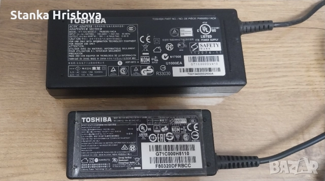 Оригинално зарядни Toshiba 19v.