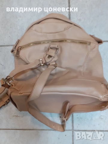 Дамска италианска кожена раница, снимка 2 - Чанти - 52261498