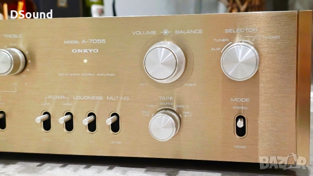 ONKYO A-7055 – Лимитирана Серия №107/200, Old Gold –Class A, снимка 16 - Ресийвъри, усилватели, смесителни пултове - 52587626