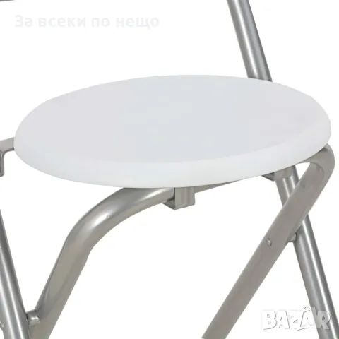 Бар Комплект От 3 Части С Рафтове, Дърво И Стомана, Бял, снимка 11 - Други - 48609750