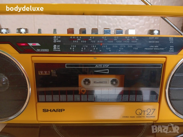 SHARP QT27 радиокасетофон, снимка 6 - Радиокасетофони, транзистори - 53334764