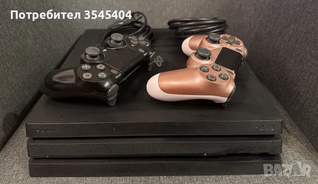 Конзола Sony PS4 Pro с два безжични джойстика и игри , снимка 2 - PlayStation конзоли - 56108041