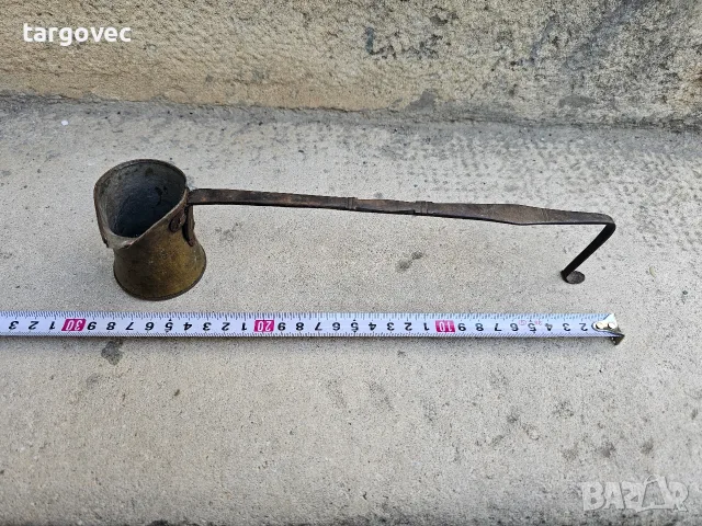 Старо бронзово възрожденско джезве за пясък 