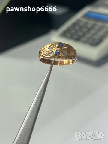 Златен пръстен 14 карата 2,95 грама , снимка 9 - Пръстени - 53835236