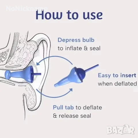 Силиконови водоустойчиви тапи за уши, професионални тапи за плуване, против шум, за вана и сън, снимка 4 - Други - 53371459