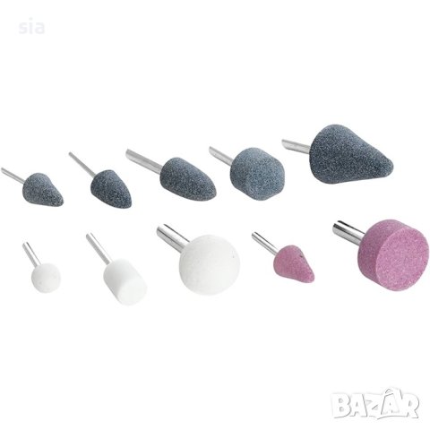 Камъни абразивни, Комплект с точилни камъни, 10бр, снимка 2 - Аксесоари и консумативи - 42351002