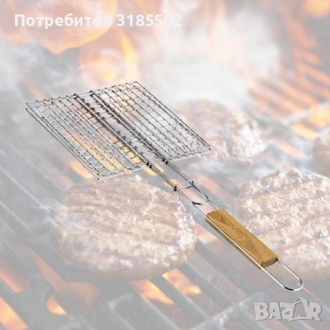 Скара за барбекю за бургери 22.5x20x52см, снимка 5 - Съдове за готвене - 51456985