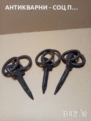 Комплект Стари Ръчно Ковани Клинци. , снимка 2 - Антикварни и старинни предмети - 51913302
