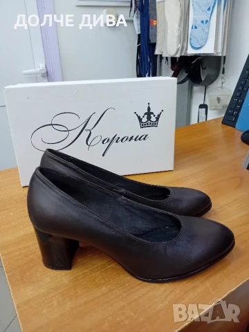 Намаление Дам.обувки м2008 тъмно кафе ест.кожа, снимка 3 - Дамски обувки на ток - 51204901