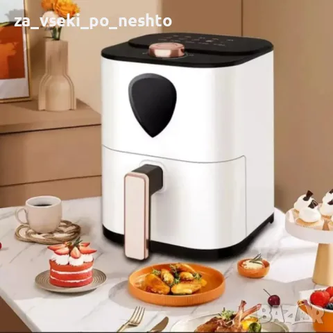 Иновативен Еър фрайър 6 литра за готвене без мазнина, снимка 2 - Други стоки за дома - 48731196