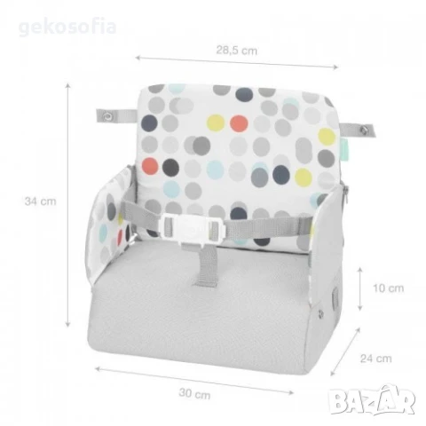 Намалено ново френско сгъваемо столче за хранене Badabulle Sunday Pop / много практично, снимка 6 - Столчета за хранене - 50539650