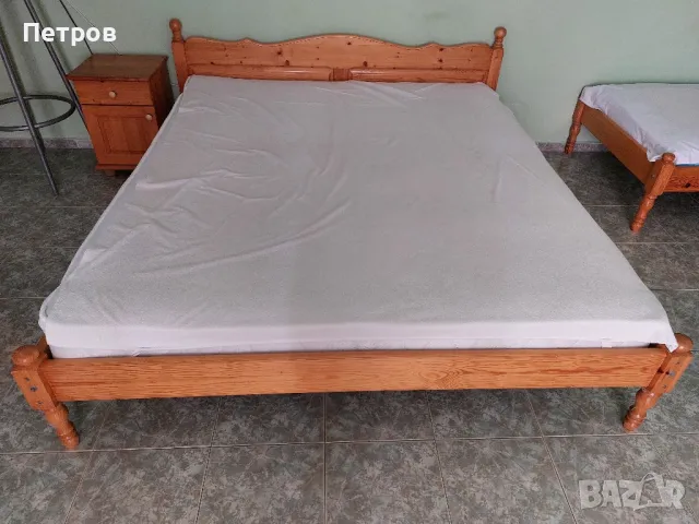 Спални и легла с матраци, маси-тоалетки от чам масив, снимка 4 - Спални и легла - 48786197