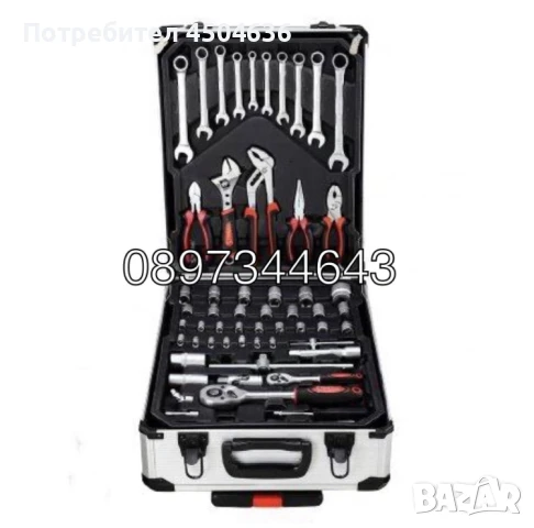 Куфар с инструменти 499 части Stahlmayer, снимка 2 - Куфари с инструменти - 50967910