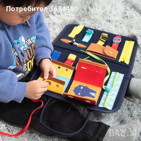 Бизиборд книжка монтесори, снимка 4 - Образователни игри - 40004683