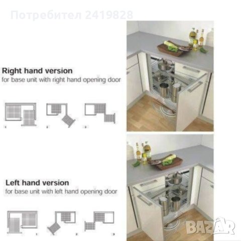 VAUTH SEGEL модул с кошници за ъглов шкаф, снимка 3 - Аксесоари за кухня - 42435627