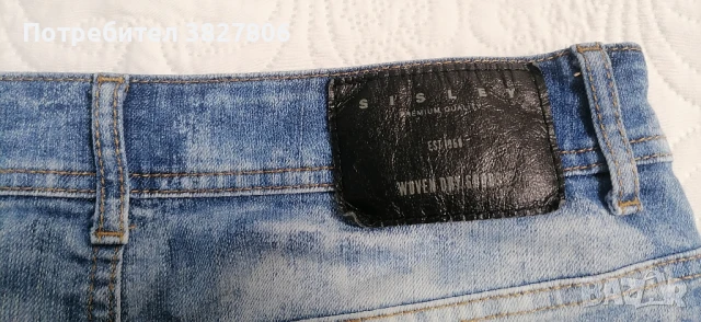 Дънкова пола Sisley, снимка 3 - Поли - 50659252