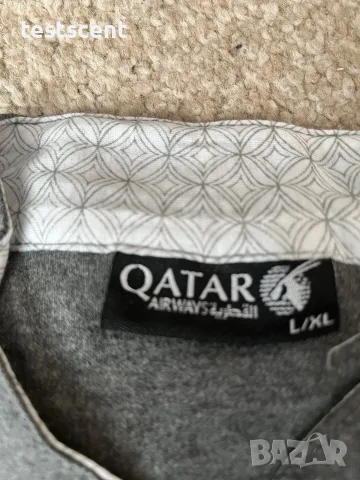 Комплект унисекс пижама Qatar Airways Business Class унисекс, размер L / XL нов запечатан, снимка 2 - Други - 55961493