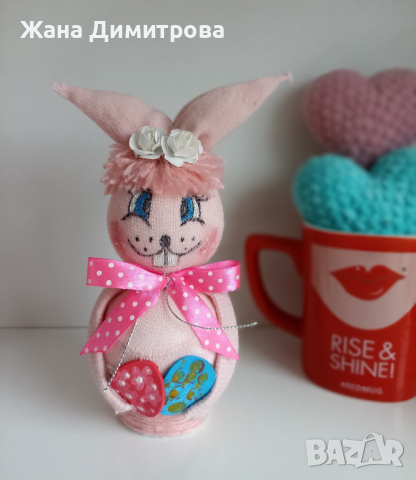 Ръчно изработени зайчета, снимка 4 - Декорация за дома - 36267308