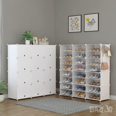 Комбиниран шкаф за съхранение / шкаф за обувки / органайзер XG08120307, снимка 6 - Шкафове - 41040553