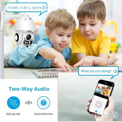 BESDER 1080P 2MP PTZ IP WiFi Камера 4X Oптично увеличение Инфрачервено нощно виждане YCC 365 Plus AP, снимка 6 - IP камери - 52063021