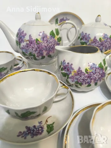 Руски порцелан сервиз Дулево , снимка 5 - Сервизи - 48483875