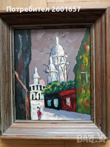 Маслена картина, подпис., снимка 2 - Картини - 53011297