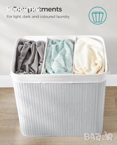 Бамбуков кош за пране 150Л, снимка 6 - Други стоки за дома - 53341204