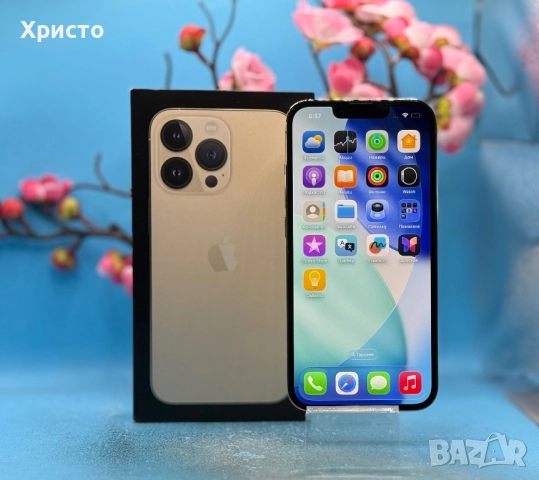 Apple iPhone 13 Pro, 128GB, 5G, Gold  , снимка 3 - Apple iPhone - 52834135