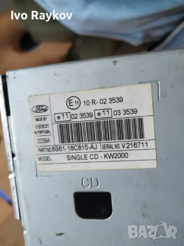 Радио CD Ford Fiesta V 1.4 TDCi ,2007g.  , 6S61-18C815-AJ, снимка 4 - Части - 47346487