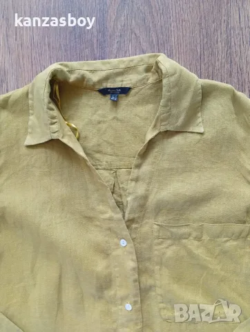 MASSIMO DUTTI - дамска рокля лен р-р 42 М/L, снимка 2 - Рокли - 55849568