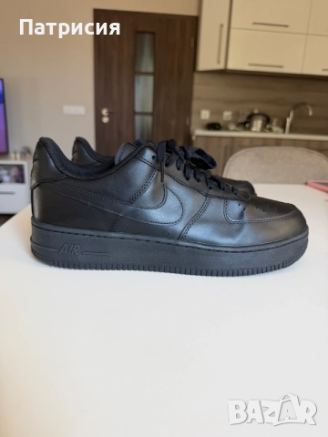Черни мъжки сникърси маратонки Nike Air Force 1 Low ниски кецове, размер 45, черен цвят, black, AF1, снимка 6 - Кецове - 56043272