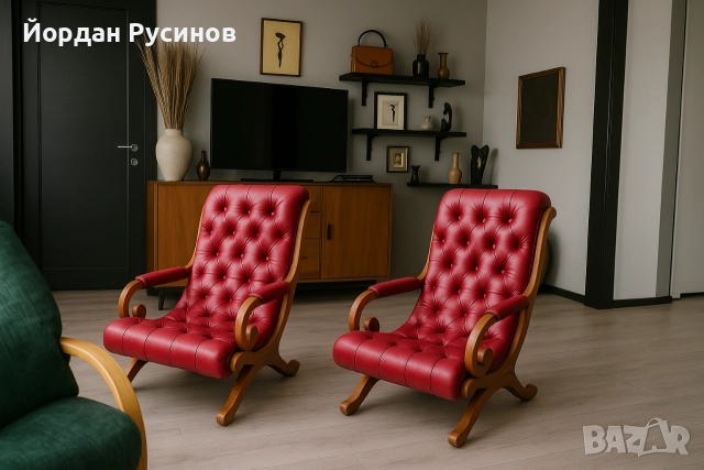 chesterfield честърфийлд кожено релакс кресл стол фотьойл