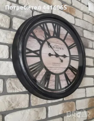 Стенен часовник с римски цифри , снимка 1
