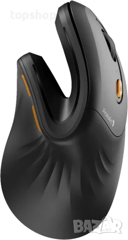 НОВА ергономична безжична мишка ProtoArc, EM11 NL, 2,4 GHz за Windows, Mac OS, черна