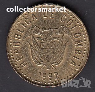 100 песо 1992, Колумбия, снимка 2 - Нумизматика и бонистика - 38719919