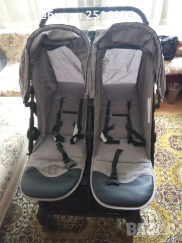 Комбинирана бебешка количка за близнаци , снимка 7 - Стоки за близнаци - 53650539