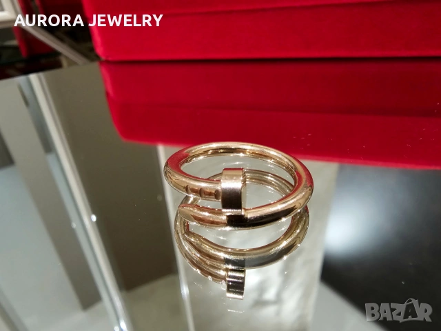 CARTIER Nail Juste un Clou Classic Rose Gold Пръстен Пирон