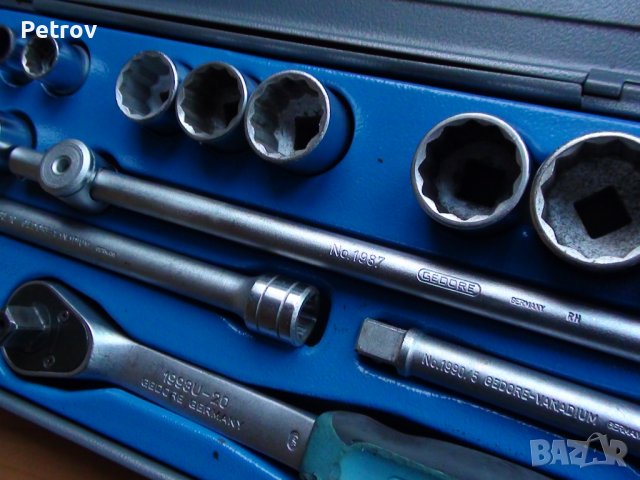 GEDORE - 1/2" PROFI Гедория !! новата версия !! вложки 10 - 32 mm !! ORIGINAL GEDORE GERMANY !!!!!, снимка 16 - Гедорета - 31157166