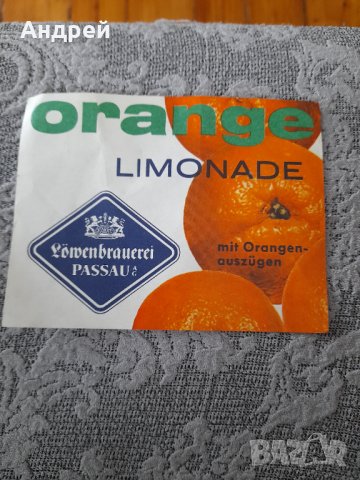 Етикет от Лимонада Passau