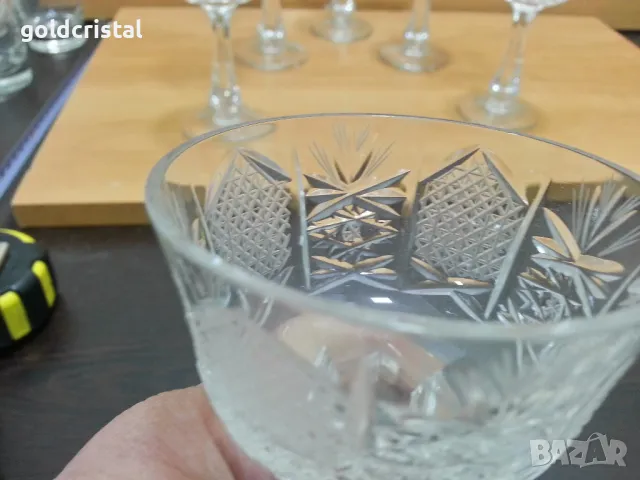 кристални чаши луксозна Зорница , снимка 6 - Антикварни и старинни предмети - 49427082