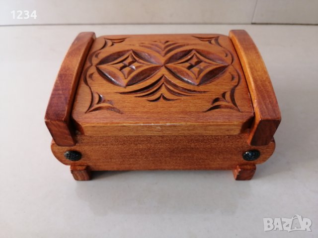 Дървена кутия 14 х 9 h 7 см. , снимка 1