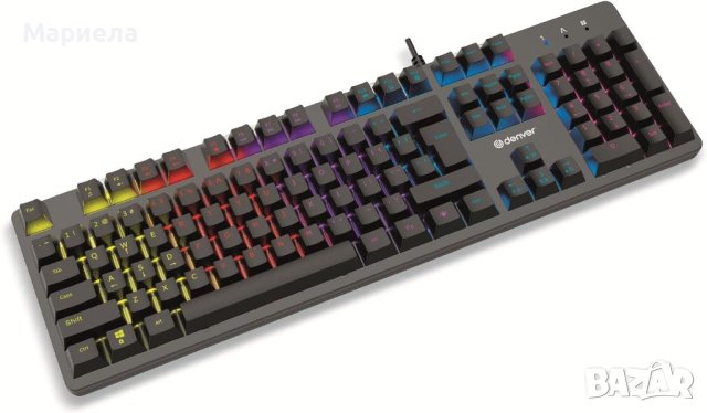 Геймърска клавиатура Denver GKK-330DE, снимка 5 - Клавиатури и мишки - 44382897