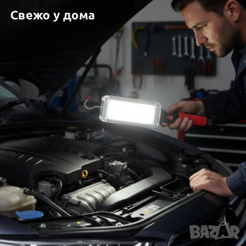 Мощна работна Led лампа ZJ-8859-B преносима с удължен заряд, снимка 6 - Други инструменти - 53465933