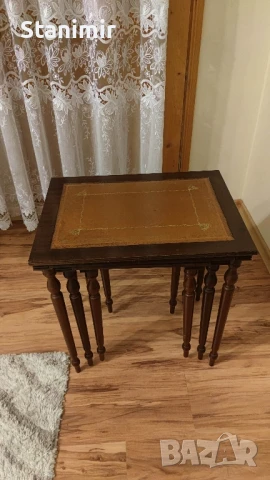 Помощни масички с кожа, снимка 2 - Маси - 49007406