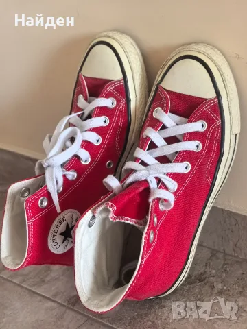 Червени Converse кецове Chuck Taylor 70, размер 37, снимка 4 - Кецове - 55751719