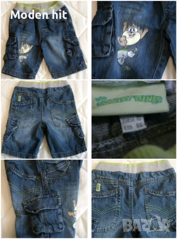 12-18 м./86 см. за момче H&M, Marks&Spenser, C&A, Vertbaudet, Looney Tunes, снимка 5 - Бебешки дънки - 50897120
