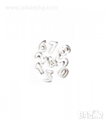 МЕТАЛНИ ФОРМИ ЗА СЛАДКИ, ЦИФРИТЕ ОТ 0 ДО 9 - код 3072, снимка 2 - Форми - 33896257