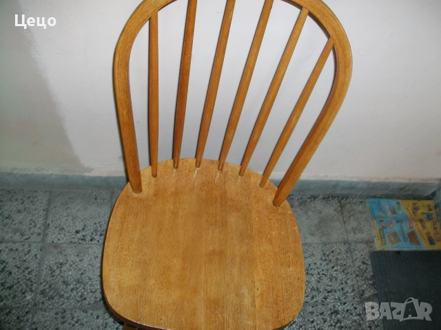 Дървен трапезен стол продавам, снимка 4 - Столове - 51860321