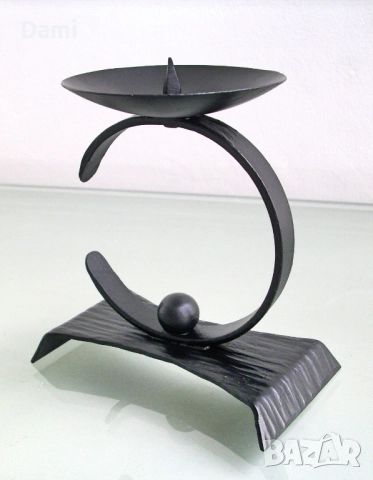 Свещник ковано желязо, снимка 2 - Декорация за дома - 52948996
